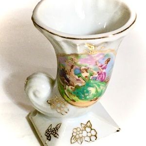 VINTAGE JAPAN PORCELAIN FRAGONARD TOOTHPICK HOLDER